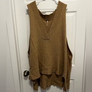 Free People Oversized Knit Sweater Vest